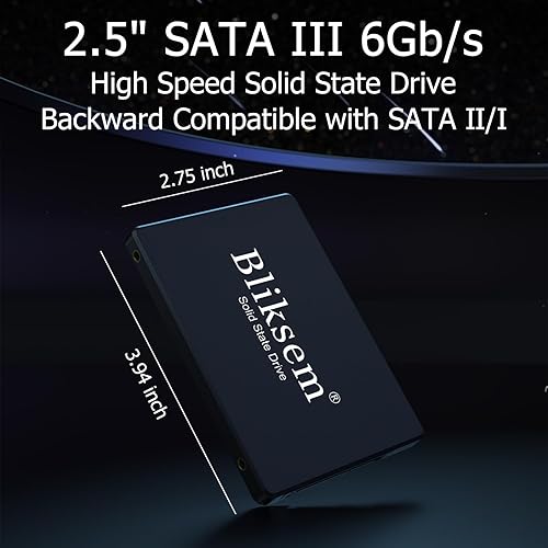 Miniatura 9 de Bliksem SSD 256GB SATA III 6Gbs Unidad interna de estado sólido 2.5 0.276 in (0.28) 3D NAND TLC Chip hasta 550 Mbs para portátil y PC KD650 (negro