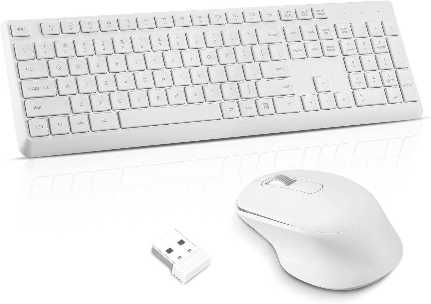Wireless Keyboard Mouse Combo, UltraSlim USB Keyboard
