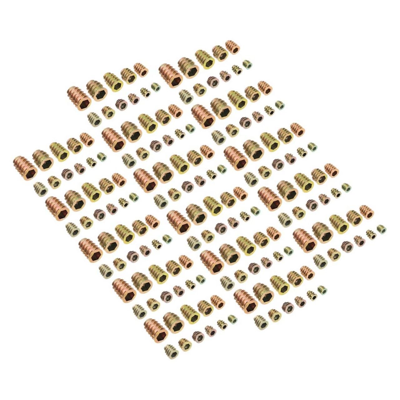 SOLUSTRE 50pcs Zinc Alloy Crib Bolt Nuts -m10 Socket Screws for Furniture Assembly