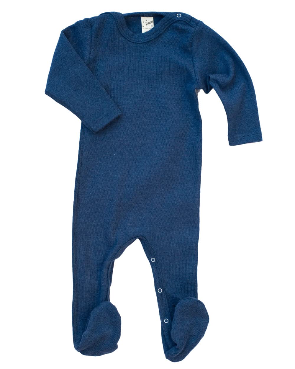 Lilano, Body całego ciała / kombinezon, 70% wełna (kbT), 30% jedwab, 210 gr/m², niebieski, 74