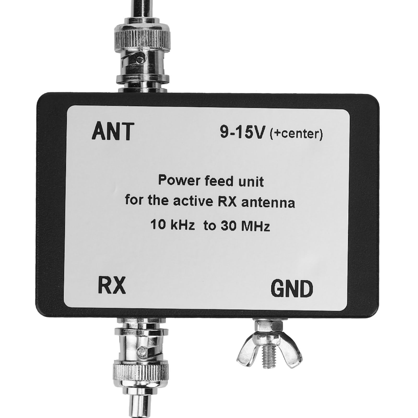 Eujgoov Mini Whip Antena Activa para Radioaficionados y Comunicación Electrónica Compatible con Recepción HF VHF UHF 9–15 V Antena Miniwhip sin Amplificador Externo