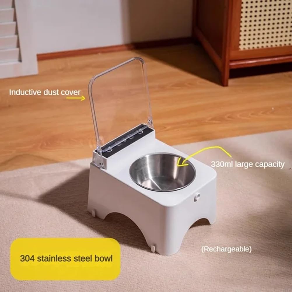 Gamelle intelligente pour chat avec capteur infrarouge et couvercle automatique, anti-souris, distributeur de nourriture pour chats et chiens