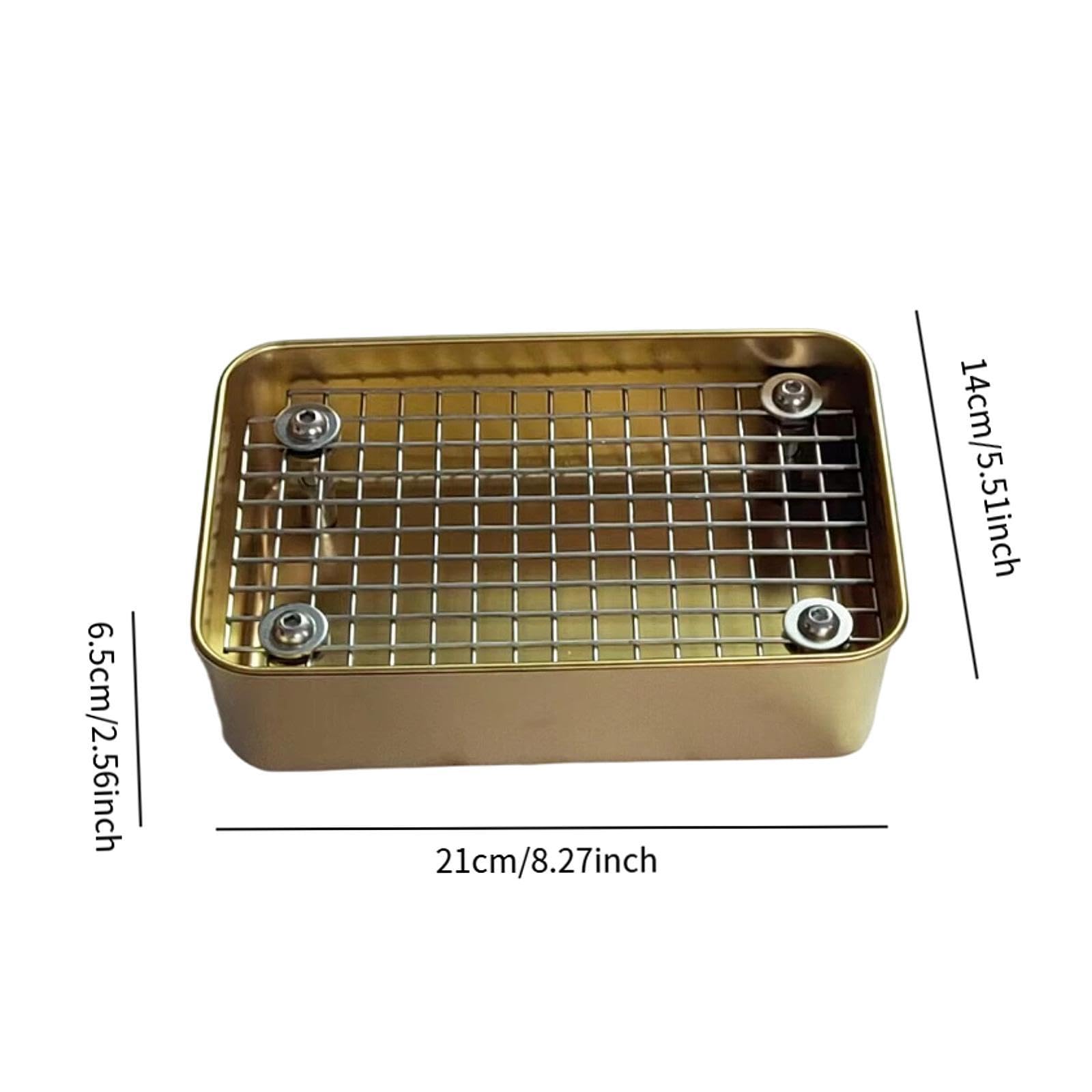 Colcolo Lettiera Riutilizzabile per Conigli con Griglia Antiscivolo, Accessorio per Piccoli Animali Come Furetti E Altri Animali, S Gold