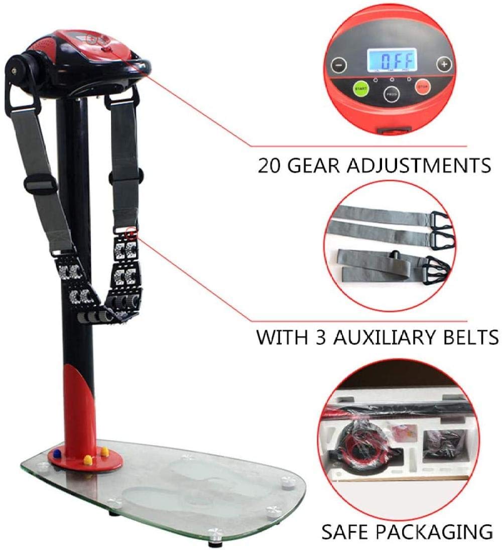 Standing Vibration Platform Machine Home Fitness Vibration Platform with  LCD Display 360° Massage Belt Scroll Design Suitable for Living Room  Uptodate, Vibration Platform Machines