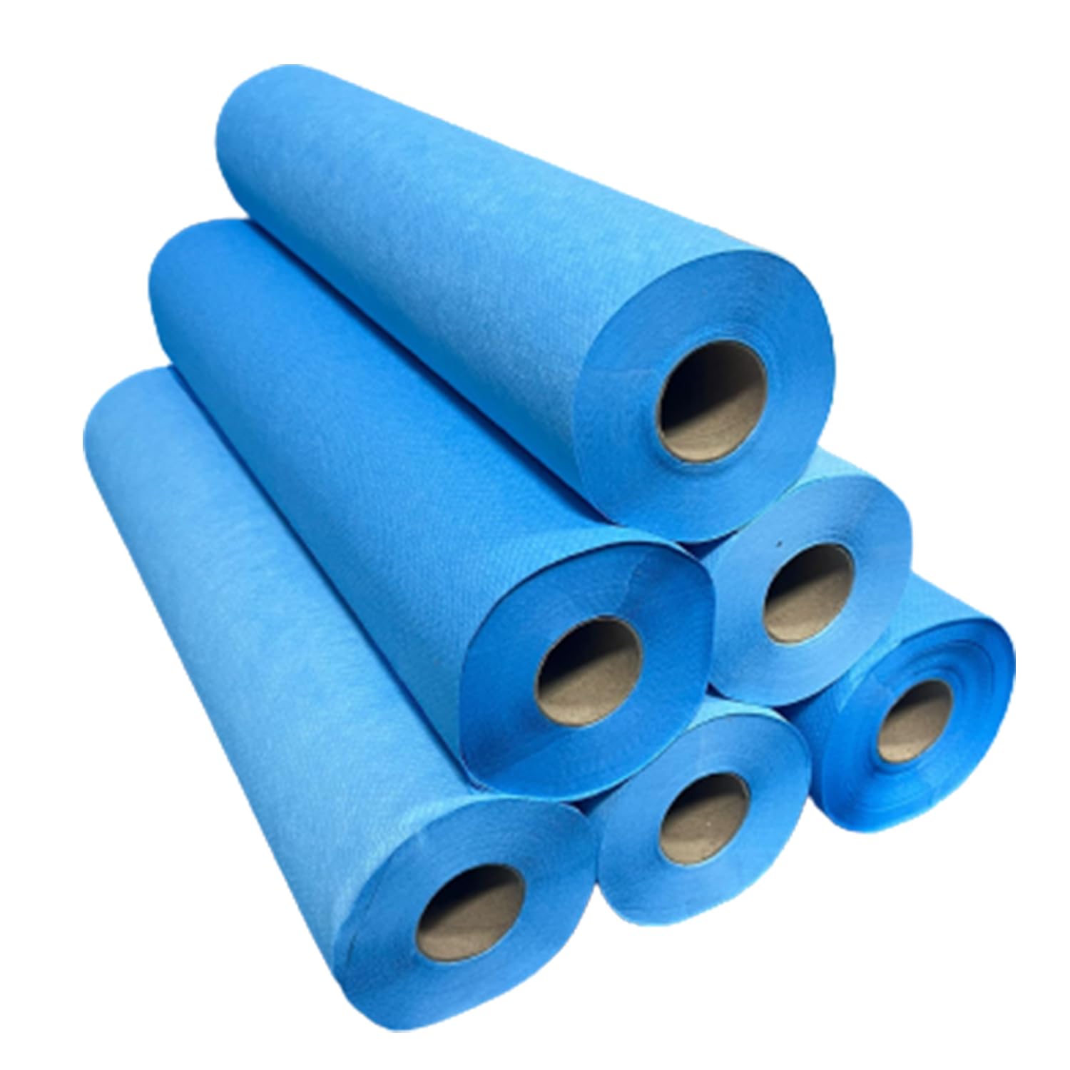 Rollo papel camilla parafinado Azul resistente líquidos 1,5Kg/rollo 65 grs/m² - 6 rollos