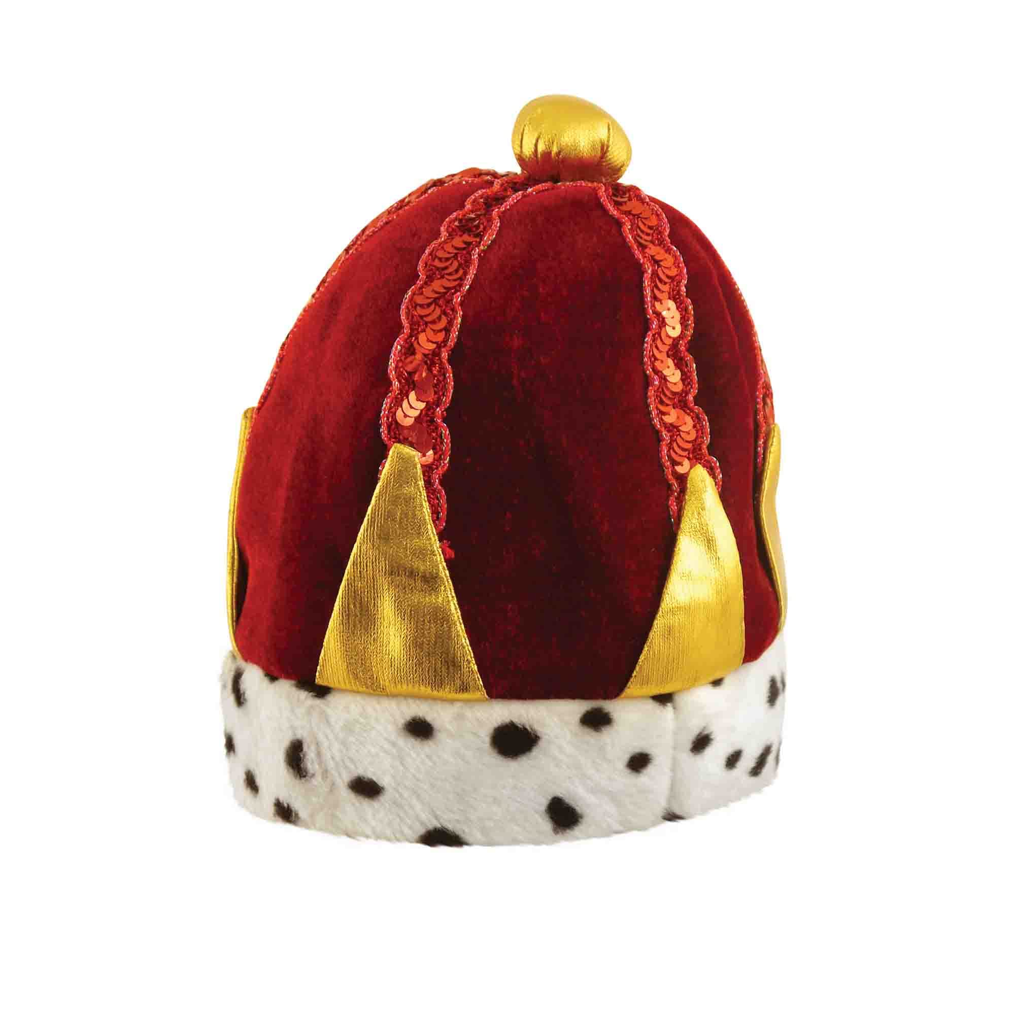 The Fancy Dress® New Adult Unisex Hats Bowler Trilby Gangster Santa Chef Pirate Cowboy Sailor Visor Rainbow Captain Hat Theme Party Accessory (Kings Crown Hat)