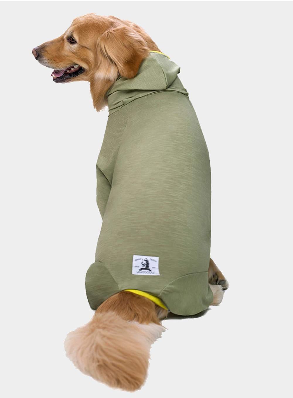 Dog Clothes,Pet Pajamas Sleeping Clothe Elastic Anti-hair Dust-proof Four-legged Garment Jumpsuit Clothes for Medium Dogs Large Dogs (32 - Image 4