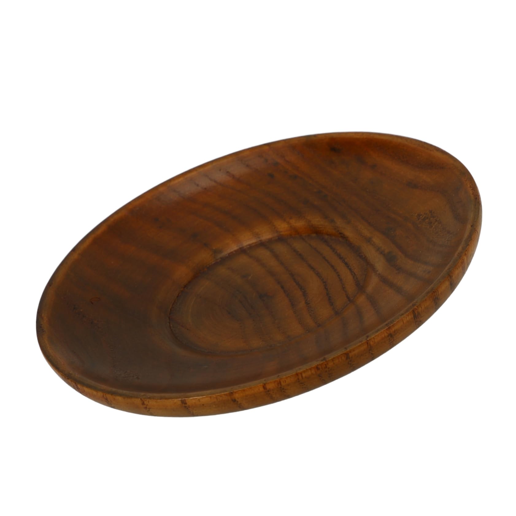 GRIRIW Wood Sauce Dish Multi-functional Shaped Plate for Dipping Condiments and Serving for Home Parties and Restaurants Lightweight Plate
