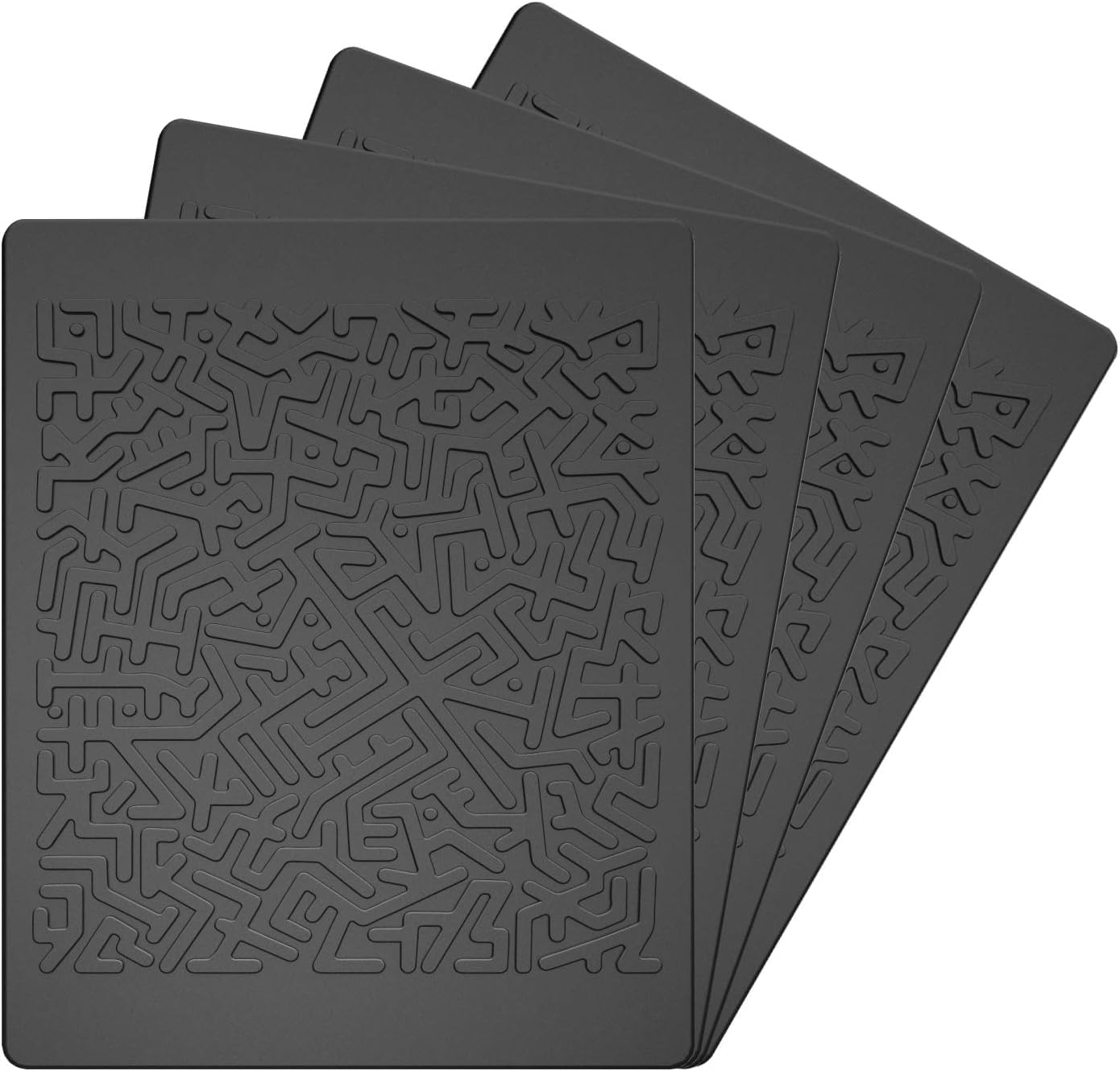 Anti Slip Sticky Gripping Gel Pads - Multifunctional Non-Slip Mounting Pads, 6.3 x 5.1 inch (4 Pack)