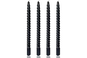 Black Spiral Taper Candles: Enhance Ambiance and Create Mystique