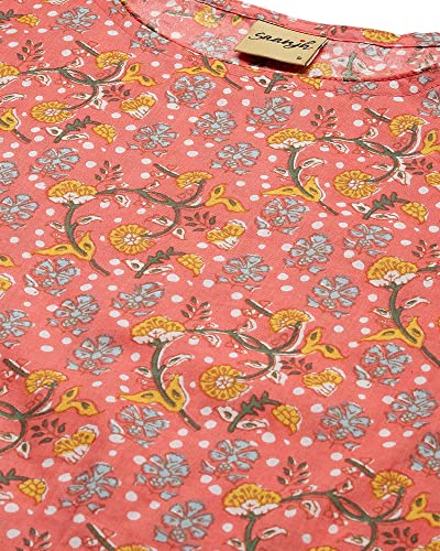 Image of Anyra Women's Cotton Regular Kurta with Bottom