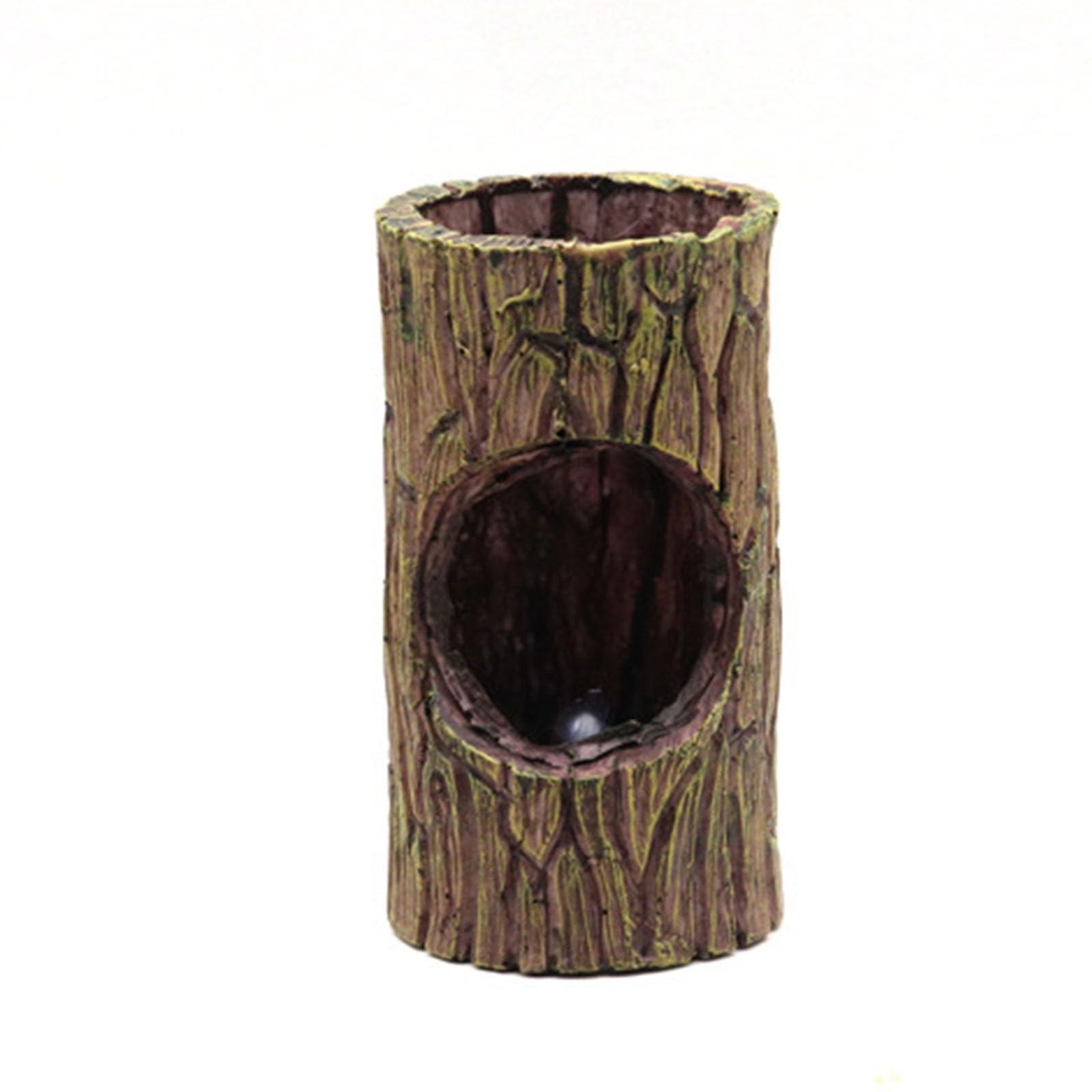 MINGLEA Artificial Resting Cave Shelter Reptiles Aquarium Decors Landscape for Beautify Aquarium Landscaping Appearance Tunnel