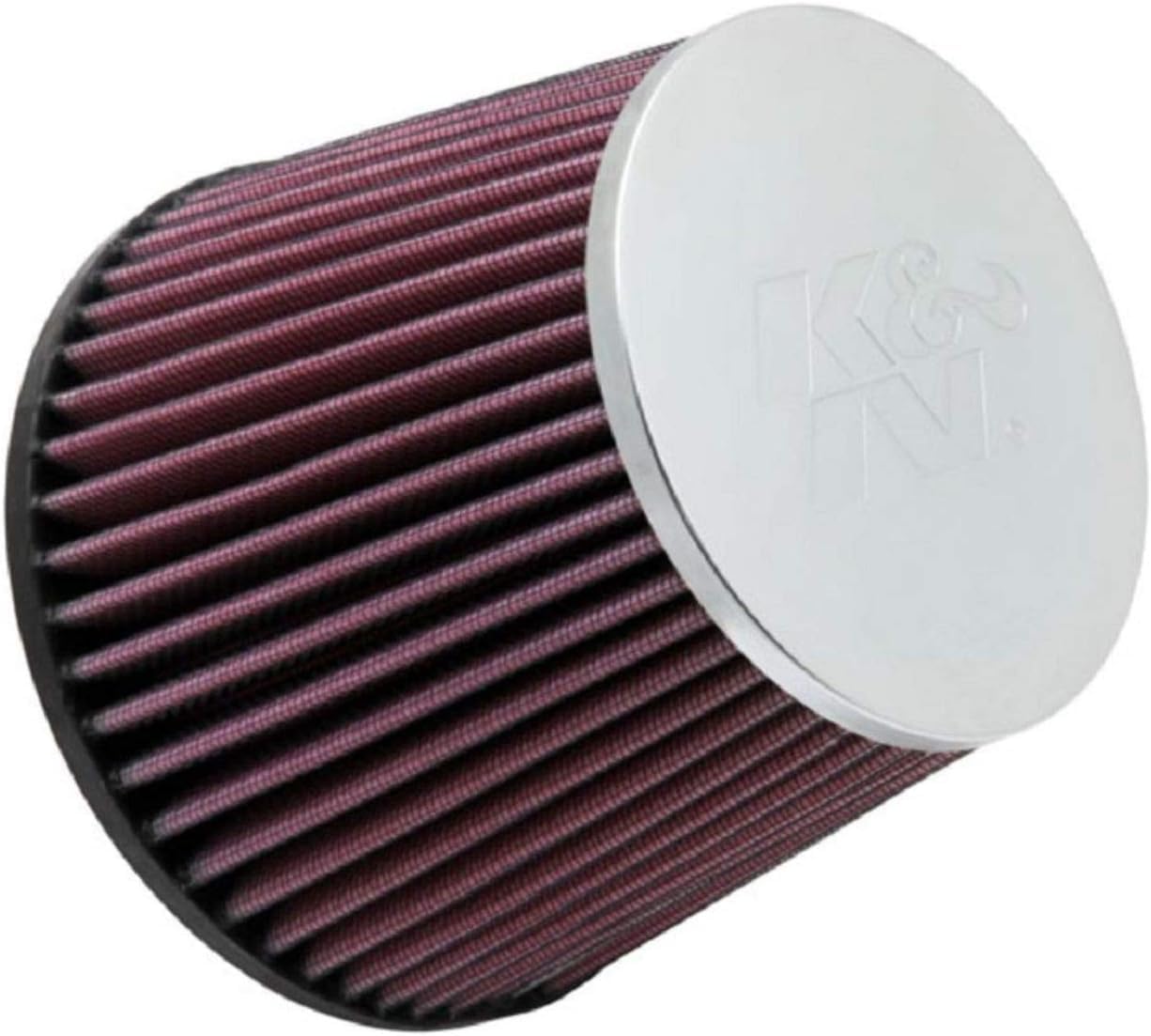 K&N High-Flow Original Lifetime Universal Clamp-On Air Filter: High Performance, Premium, Washable: Flange Diameter: 2.75 In, Filter Height: 5 In, Flange Length: 0.75 In, Shape: Round Tapered, RC-5284