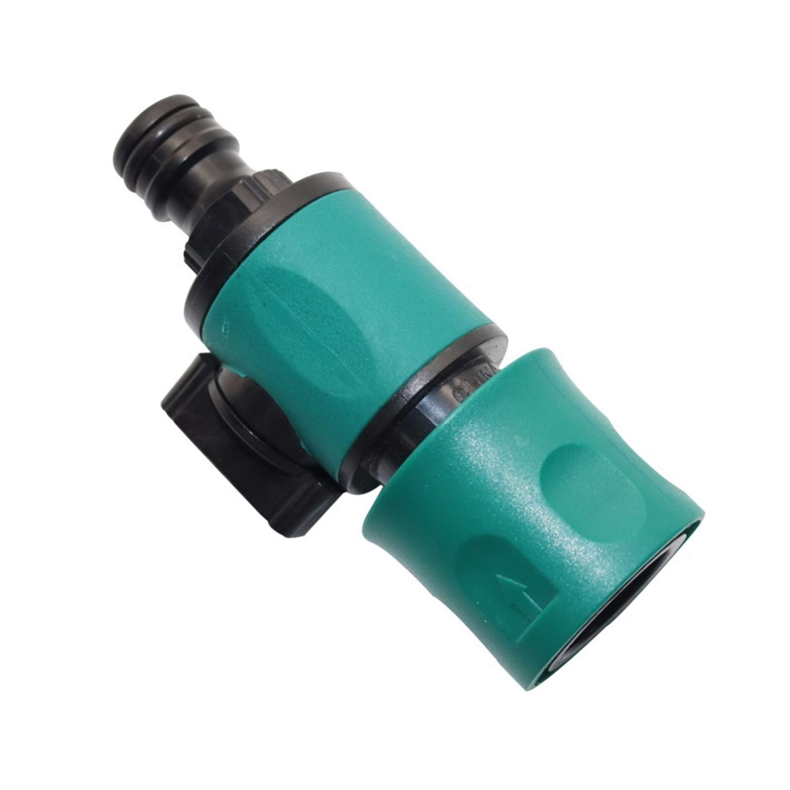 Adaptador de fontanería de jardín 10 conexiones de PC para tuberías de agua con válvula Conector de manguera de jardín Conector de interruptor para sistema de riego