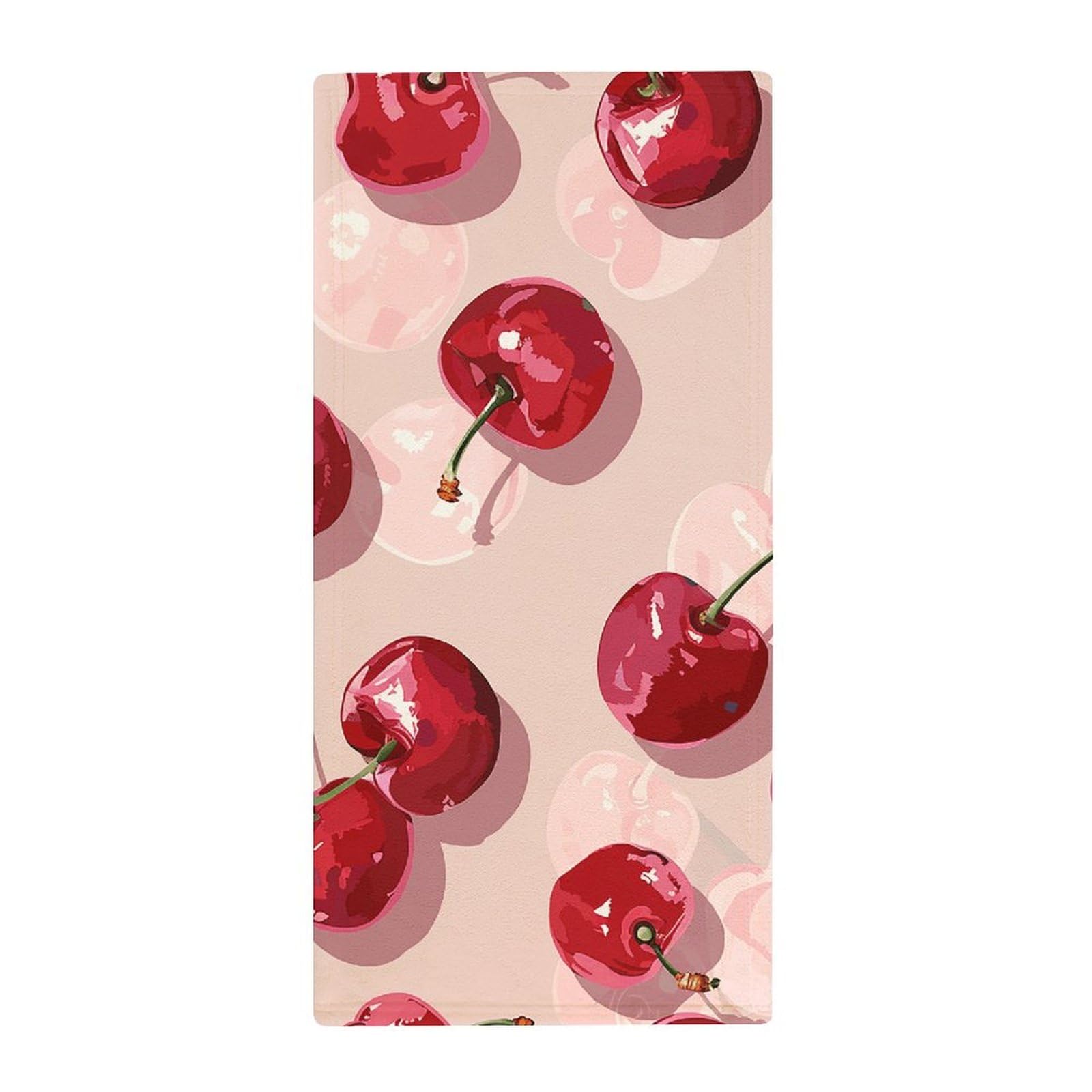Serviettes de sport motif cerises douces pour la salle de fitness