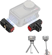 SHOPEE OSMO Action 5 Pro/4/3/2 Quick Release Mount Adapter,Dual Interface Foldable Magnetic Mount for DJI OSMO 360,OSMO Nano,Action 5 Pro,4,3,2 Accessories for Mini Tripod etc