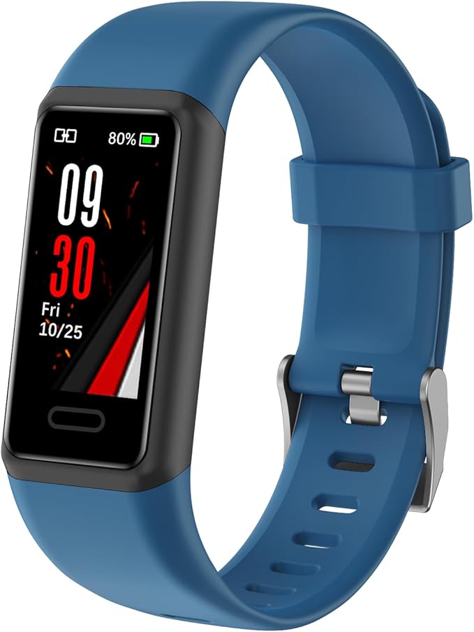 Cloudpoem Pulsera Inteligente con Pulsómetro, Monitor de Actividad, Monitor Sueño,Resistente al Agua IP68, Smartband para Fitness y Salud, Reloj Deportivo, Batería de 5 Días, para Hombres y Mujeres