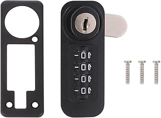 4 Locker Lock Gate Lock Combination Door Lock Combination Cam Lock Combination Lock for Locker Steel Universal Wooden Cabinet