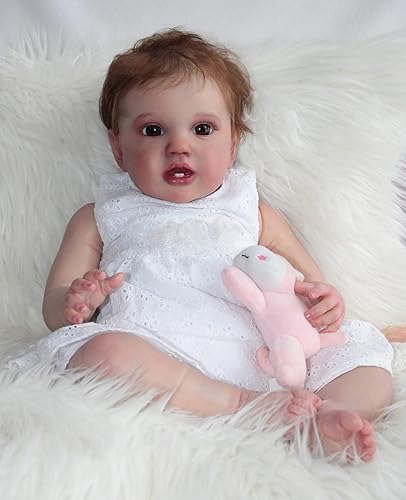 Miniatura 4 de Anano Muñecas Reborn de bebé niña de 24 pulgadas 24.4 in Reborn bebé realista muñeca bebé niño bebé recién nacido muñeca recién nacido bebé recién