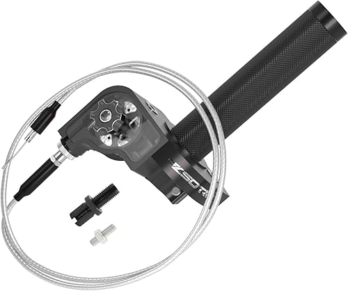 Throttle Grip Throttle Cable Motorcycle 22mm Universal CNC Aluminum Accelerator Throttle Twist Grips Handlebars for KLX CR CRF EXC XR TTR CB SSR ATV