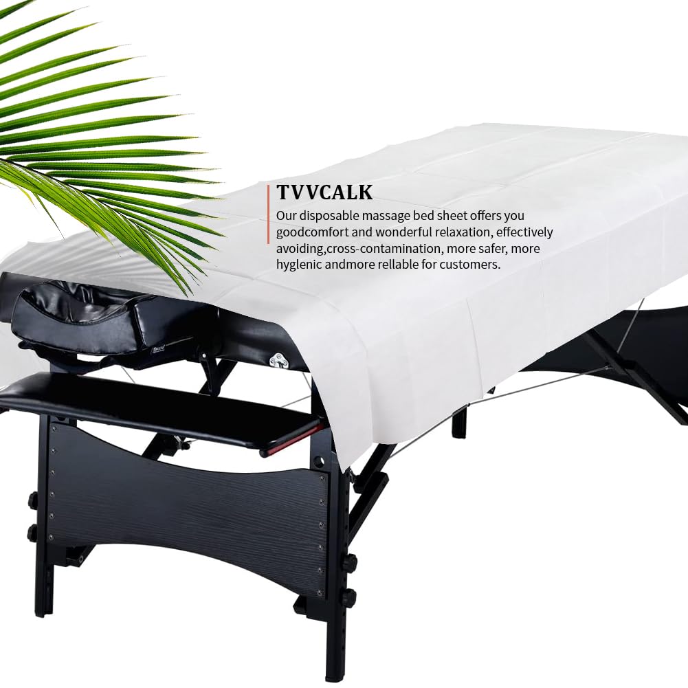 200PCS Einweg Bettlaken, 100 x 200 cm Einweg massageliegen Auflage, Atmungsaktive Einmal Liegenauflagen für Massageliegen Spa