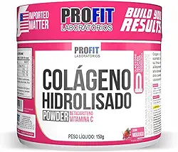 Colágeno Hidrolisado + Biotina - 150g Morango - Profit