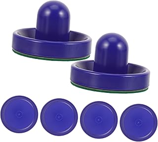 Toddmomy 1 Conjunto De Brinquedos Esportivos Brinquedos De Mesa Mini Brinquedos Pá De Hóquei De Ar Empurradores De Gelo Discos De Hóquei Em Rolo Discos De Hóquei E Pás Empurrador De Hóquei