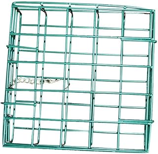 Easy-topbuy Bird Feeder Green Square Bread Block Suet Block Feeder, Outdoor Hanging Bird Feeder Bird Food Device Suet Feeder, Easy To Install 13.5x12.6x5cm, Can Hold Suet Or Bread