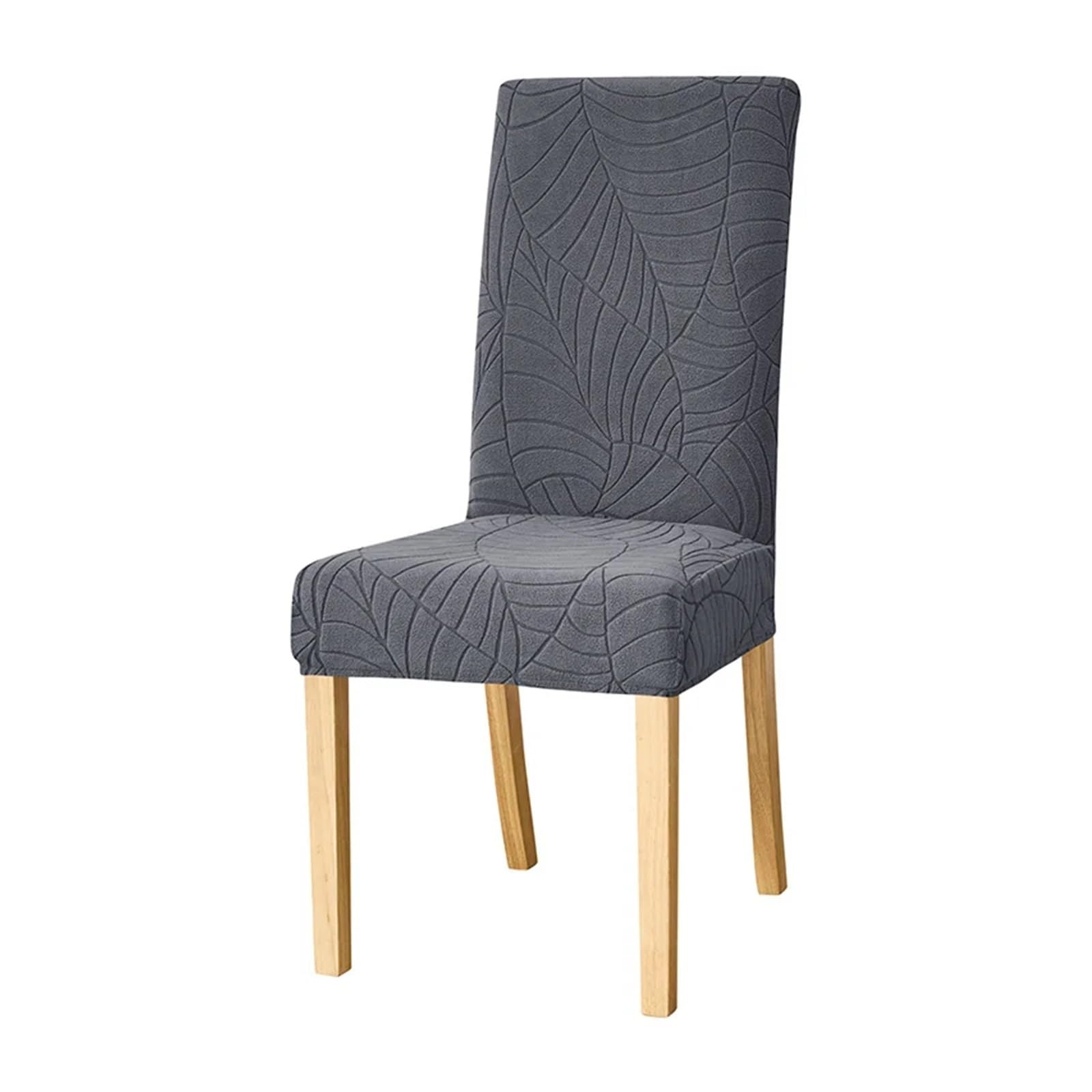 CYMMIYT Chair Covers Elastic Jacquard Chair Covers For Dining Room Stretch Universal Slipcover Solid Color(Color 6,30pcs)