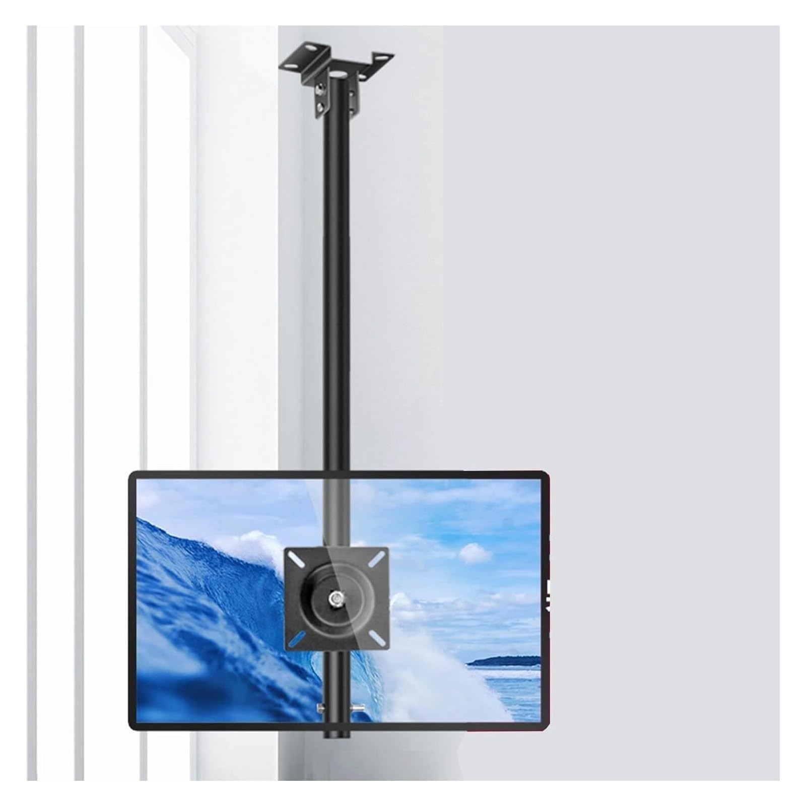 Support TV plafond orientable pour fixer un petit écran de 24 pouces sur un toit mansardé