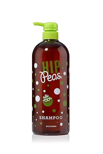 Hip Peas Champú natural para el cabello, sin sulfato, todo tipo de cabello (32 fl oz 32.0 fl oz)