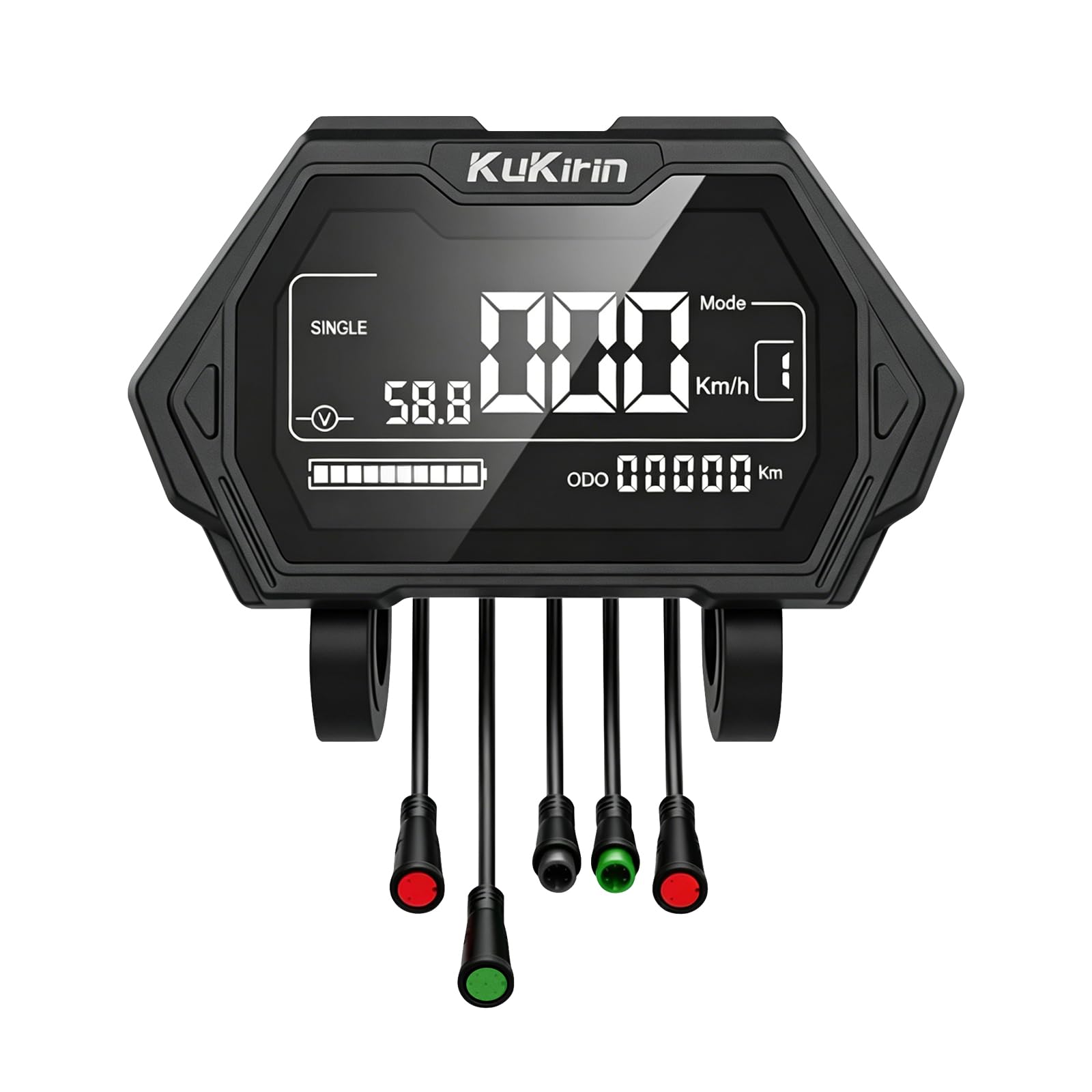 Écran LCD intégré Compatible avec la Trottinette Kukirin G2 Master, Compteur de Vitesse avec connecteur 7 Broches, Panneau de Commande et Moniteur d'affichage numérique