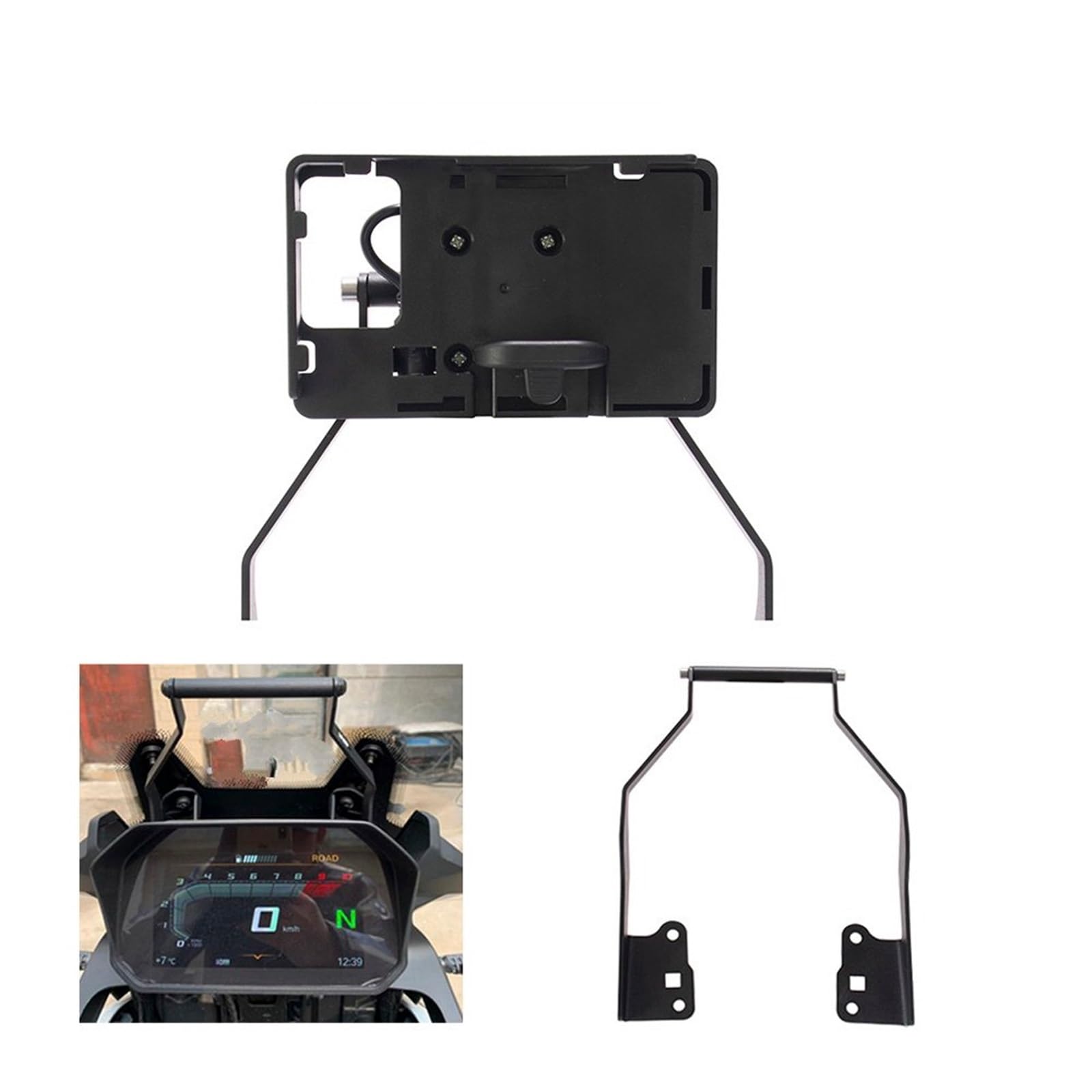 Moto SoporteGPS Suporte Telemóvel Moto Soporte De Navegación GPS para Motocicleta F750GS F850GS Soporte De Barra Frontal Soporte De Carga para Teléfono Móvil Reemplazo Soporte GPS