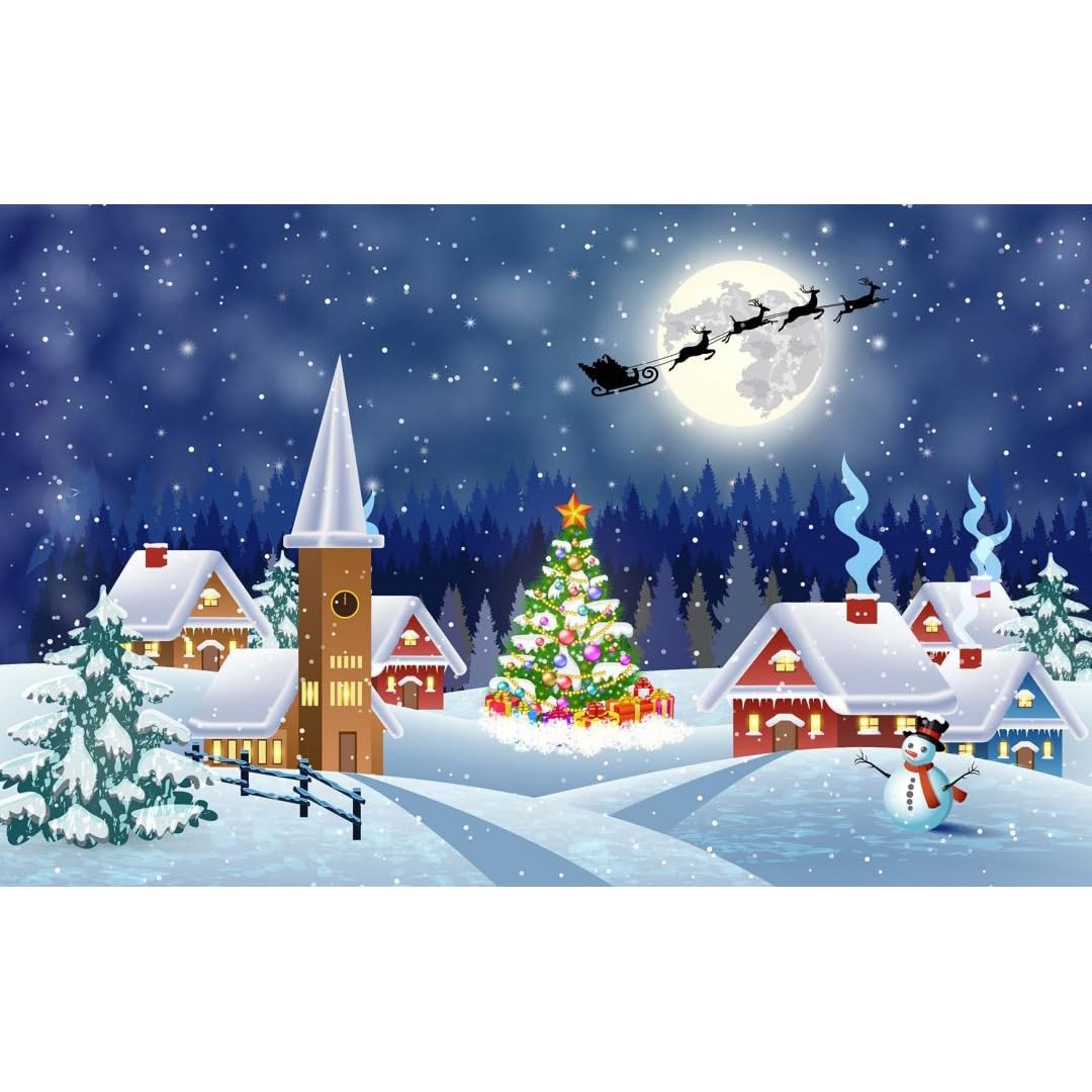 Christmas Village 1000 Piece Jigsaw Puzzle – Festive Scene for Adults & Kids Age 14+ Large 69cm x 51cm Limited Edition Christmas Puzzles