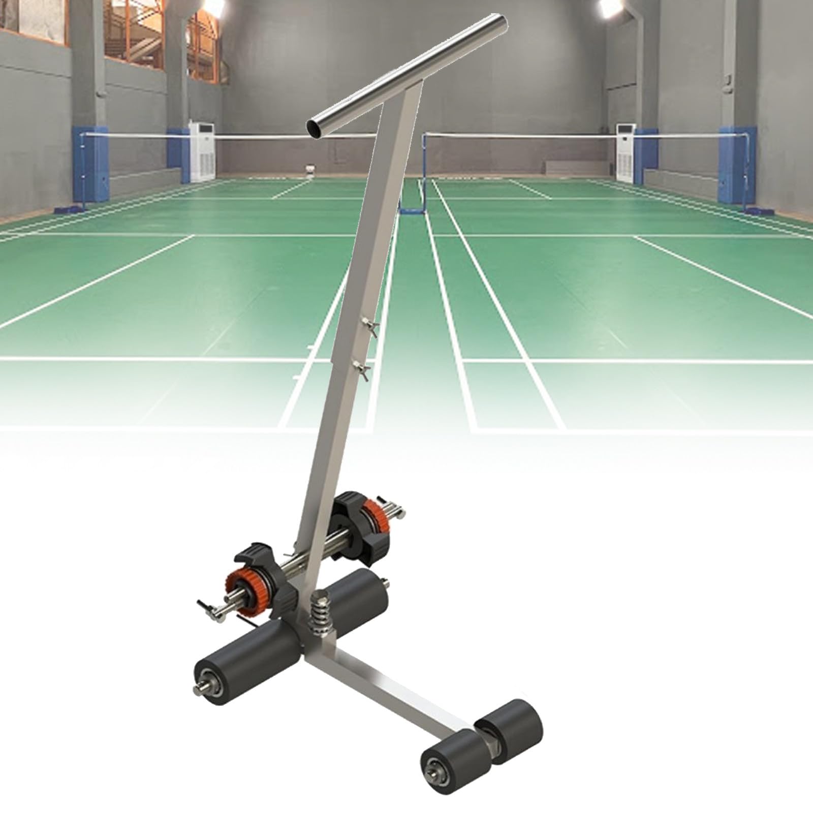 VNATWGOO Court Line Tape Machine, Basketball Court Line Striping Machine, Court Tape Striping Machine, for Parking Lots and Road Warning,A