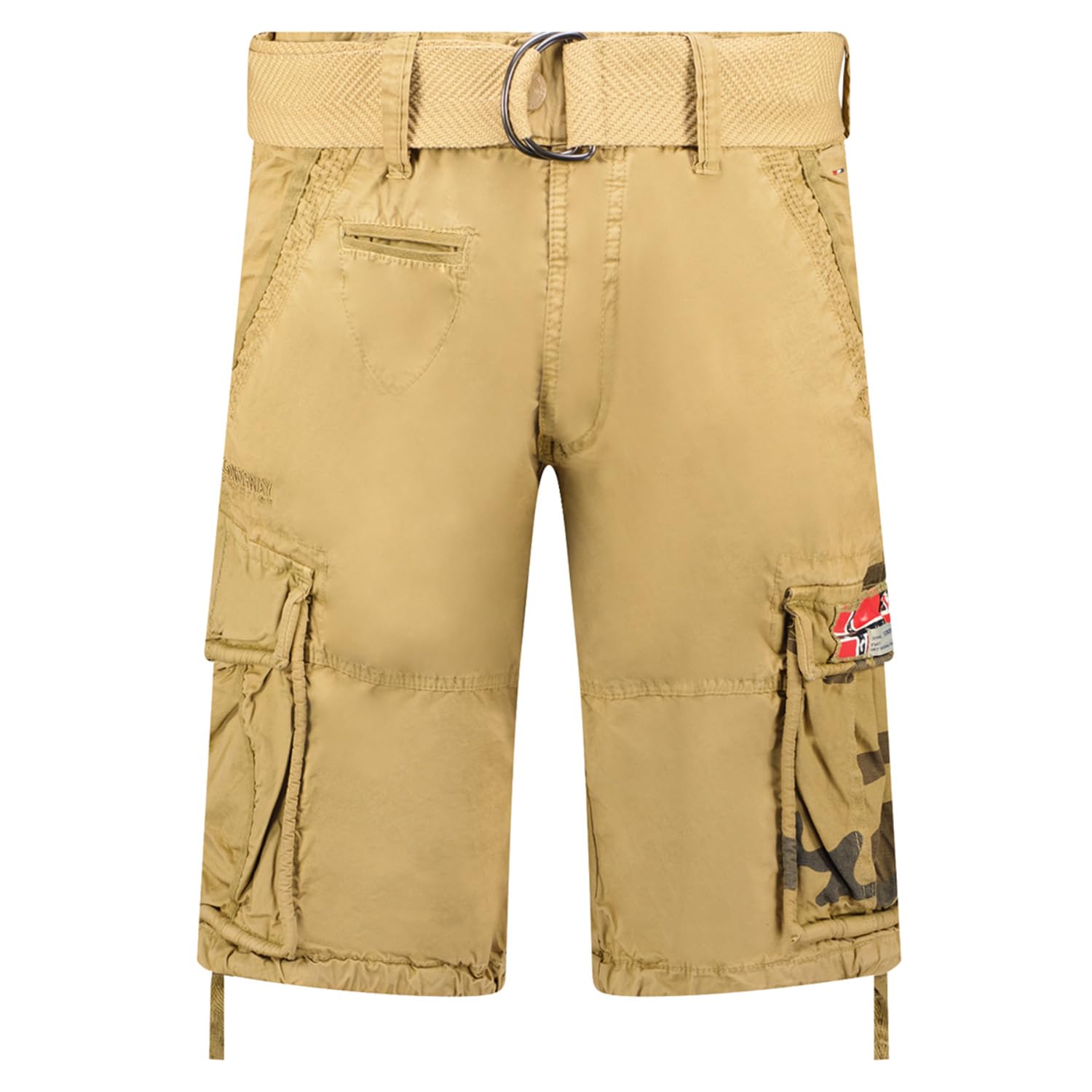 Geographical Norway Men's Beige Pasteque Bermuda Shorts,