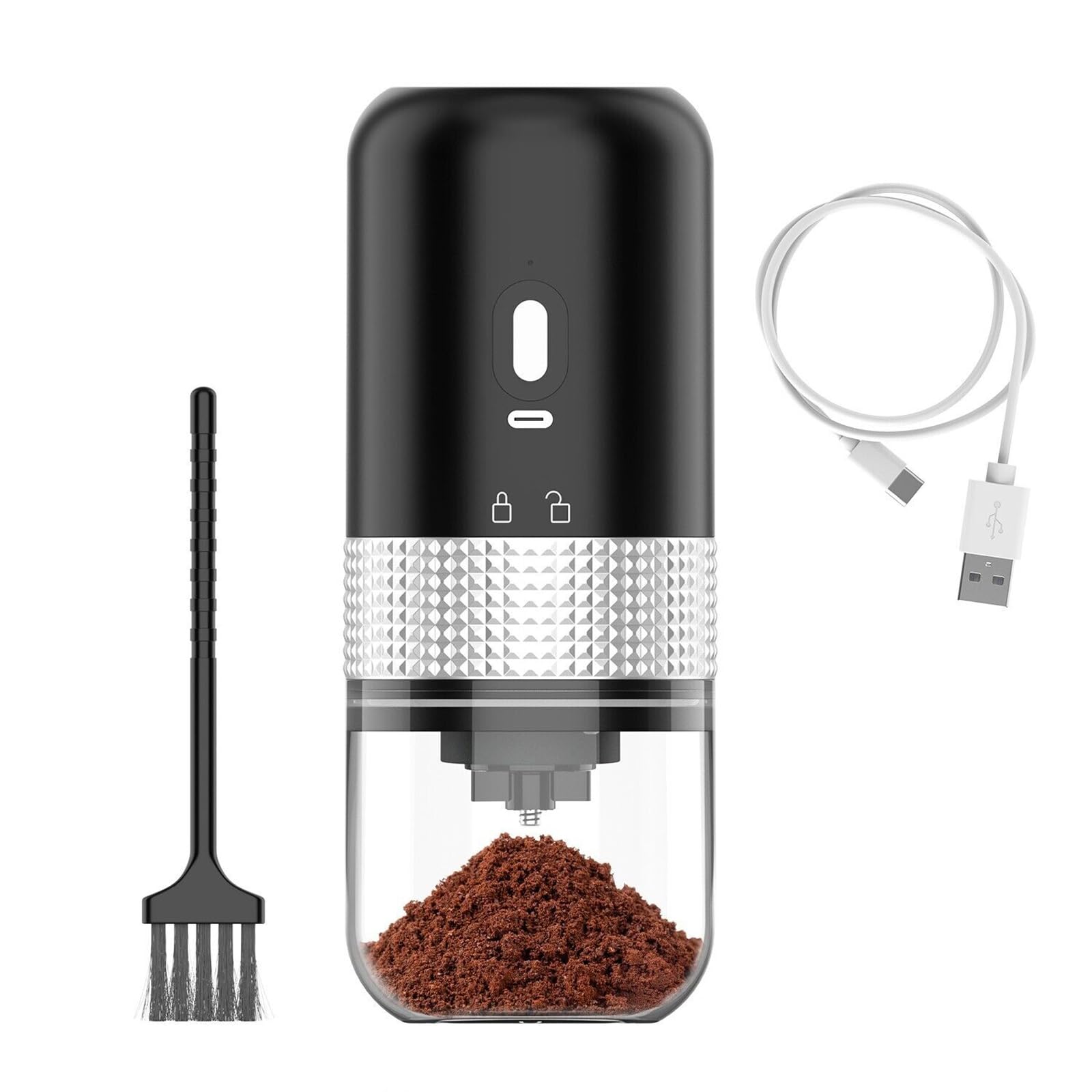 Portable Electric Coffee Grinder, Electric Spice-and-Nut Grinder, Ceramic Grinding Core for Spices, Herbs, Nuts, Grains,