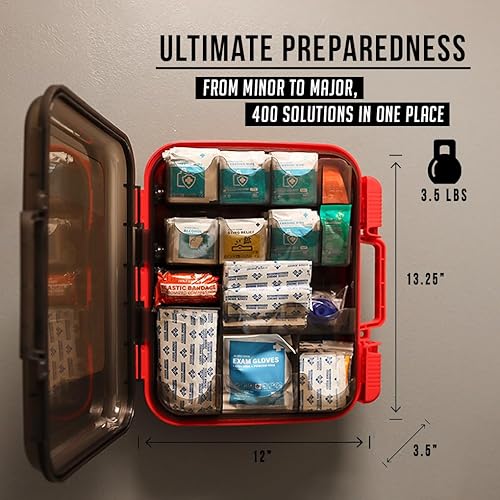 Miniatura 5 de EVERLIT Kit de primeros auxilios tipo III clase A, compatible con OSHA/ANSI, kit médico profesional para contratistas, almacén, oficina, escuela,