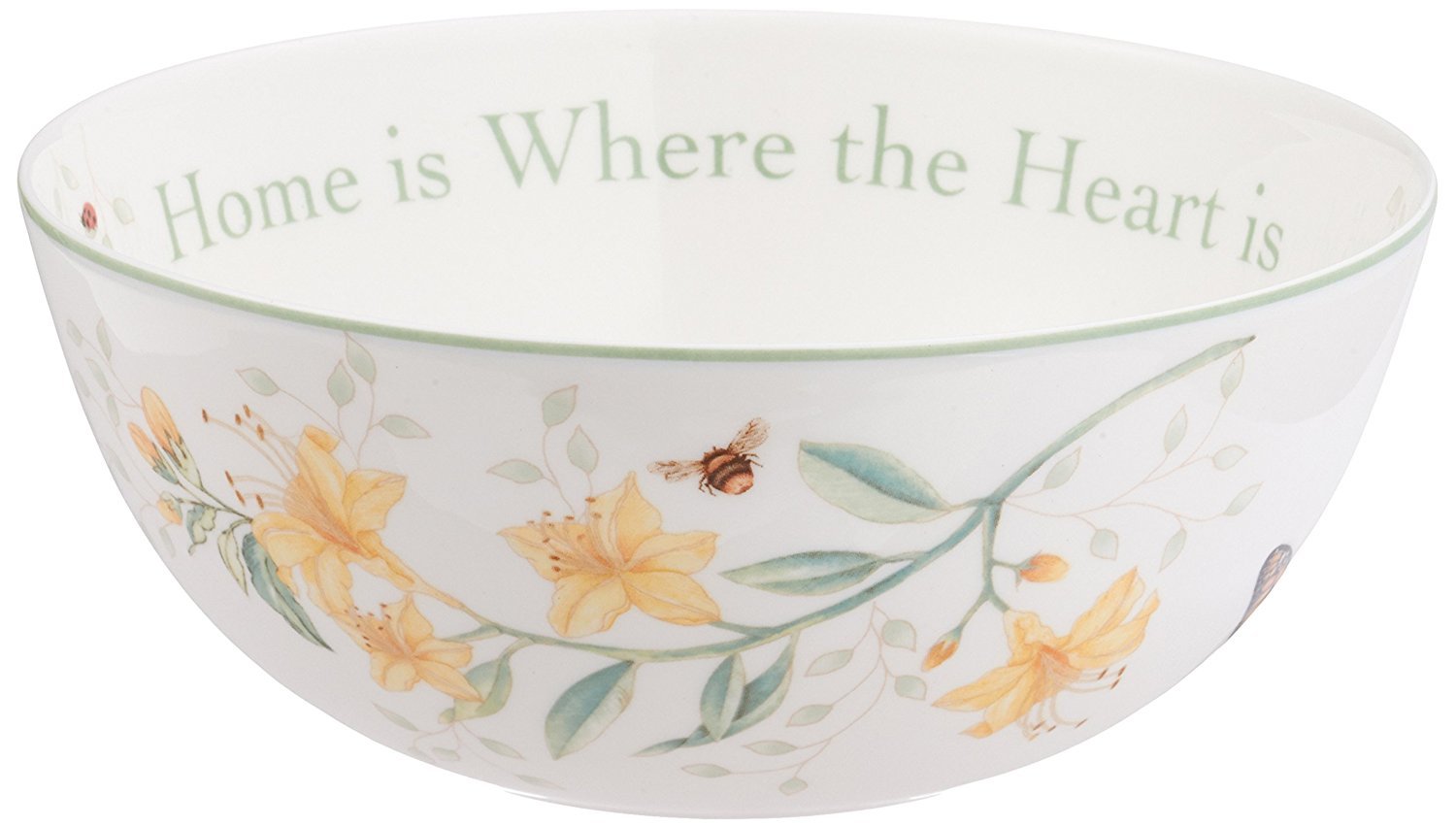 Lenox Butterfly Meadow Home is Where The Heart is Serving Bowl