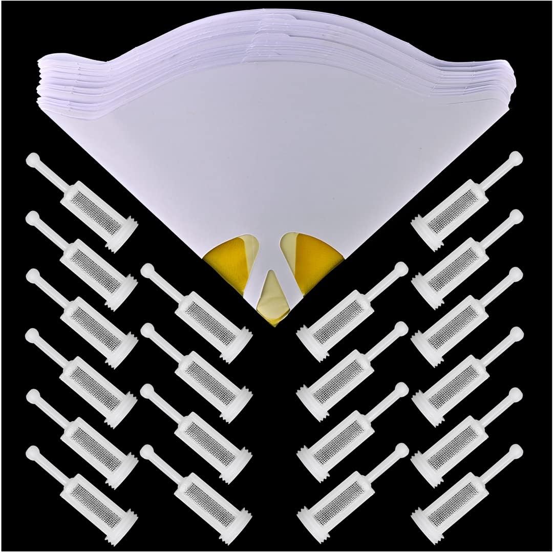 LitKiwi 20PCS Disposable HVLP Gravity Spray Gun Filters