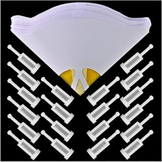 20PCS Disposable HVLP Gravity Spray Gun Filters Fine Mesh & 20PCS Fine 190 Micron Filter Paint Strainers,The Great Must-Have Accessory for Both Paint Sprayer