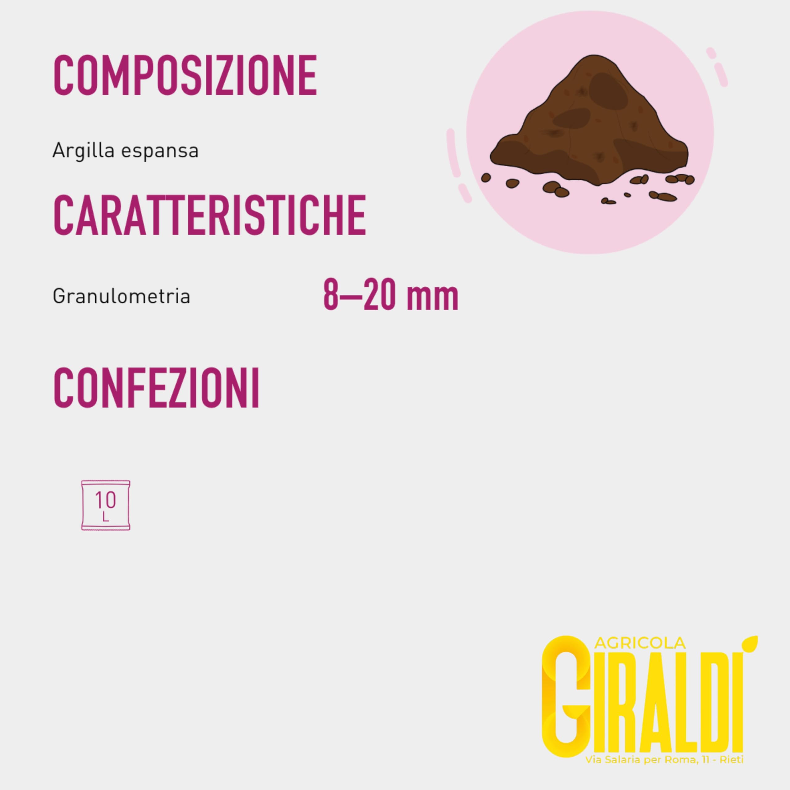 Argilla Espansa Per Piante In Vaso Da 8–20 mm – Argilla Espansa Per Drenaggio Vasi e Fioriere, Alleggerimento Terriccio, Pacciamatura Decorativa, Ideale per Idrocoltura e Piante, 10 Litri - 4