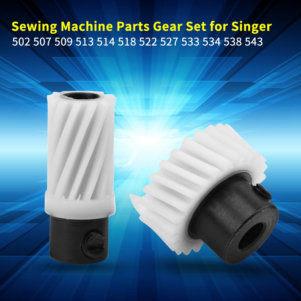 Singer 174488 and 174491 Plastic Shaft Gear for Sewing Machine, 2