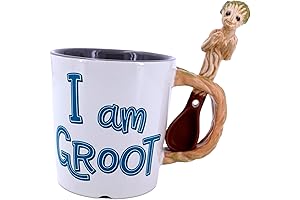 Exclusive Groot Ceramic Coffee Mug with Spoon