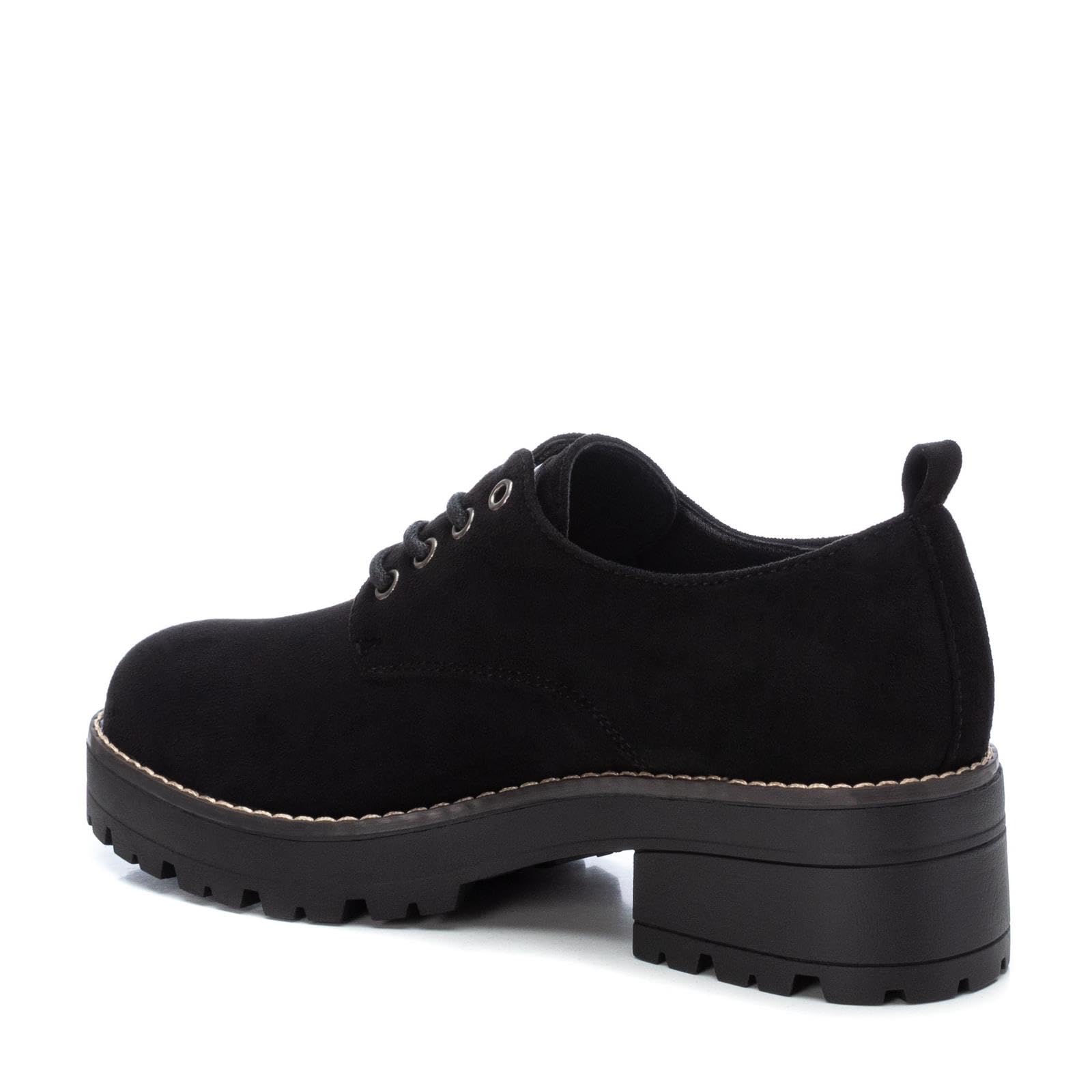 REFRESH Zapato Cierre de cordón para Mujer, Color: Negro, Talla: 37