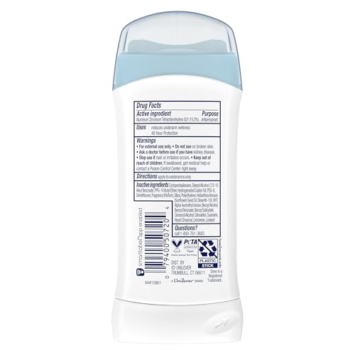 Image of Dove Invisible Solid Antiperspirant Deodorant Stick Powder 2.6 oz 2PK