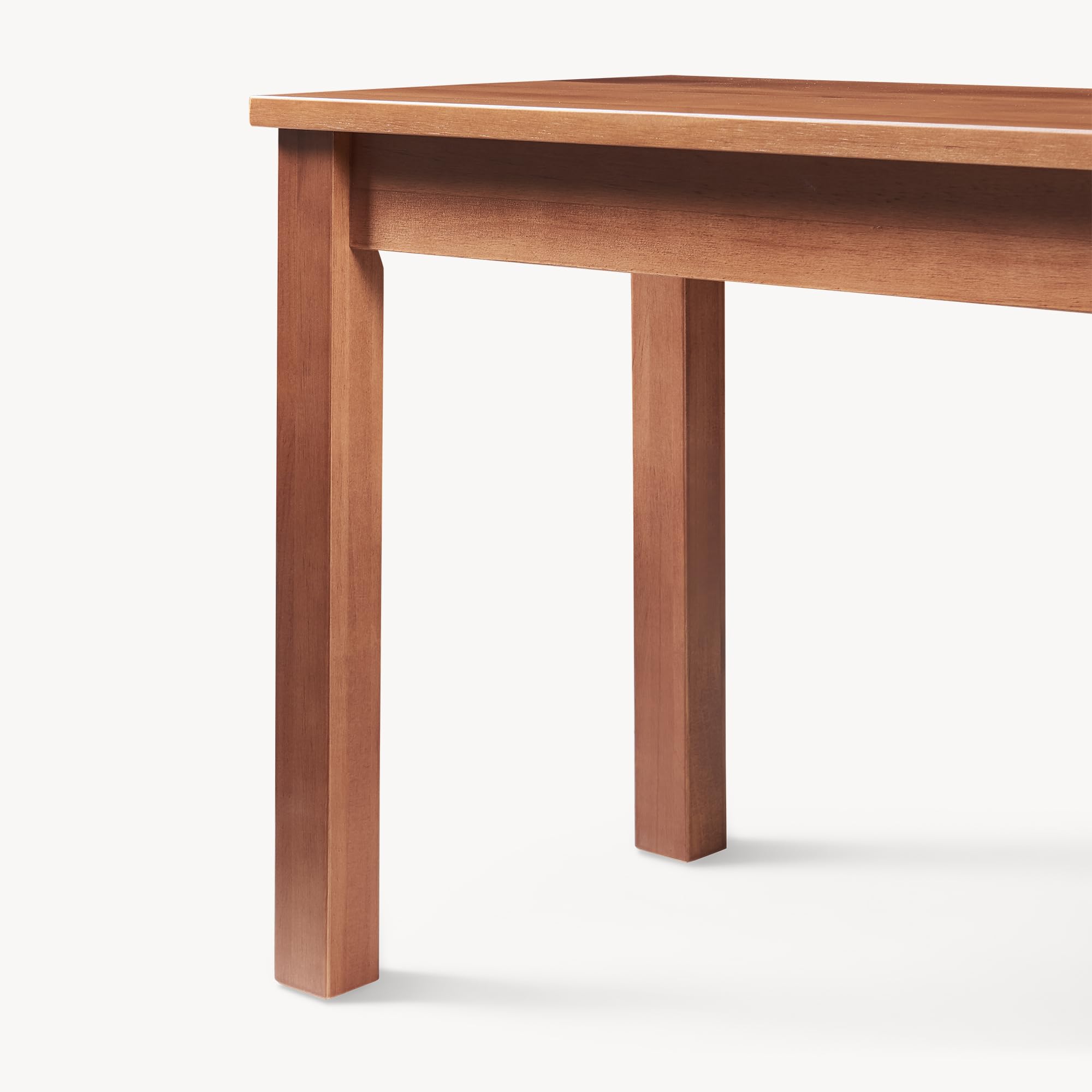 [en.casa] Banc de Salle à Manger Banquette avec Protections de Sol Siège Confortable Assise Spacieuse Excellente Stabilité pour Invités Fêtes Bois de Pin 100 x 35 x 45 cm Effet Noyer