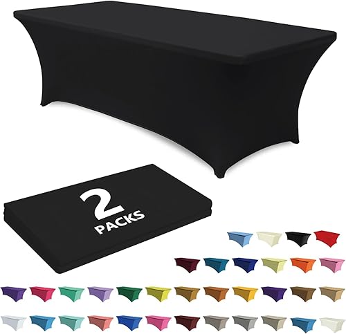 Abccanopy - Mantel de licra de 1.83 m para mesa Mantel de poliéster de más de 30 colores, de licra, elástico y decorativo