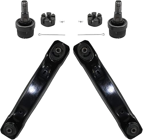 Miniatura 370 de Detroit Axle - Brazos de control delanteros inferiores con rótula + barras estabilizadoras de repuesto para Chrysler Dodge Intrepid 300M Concorde