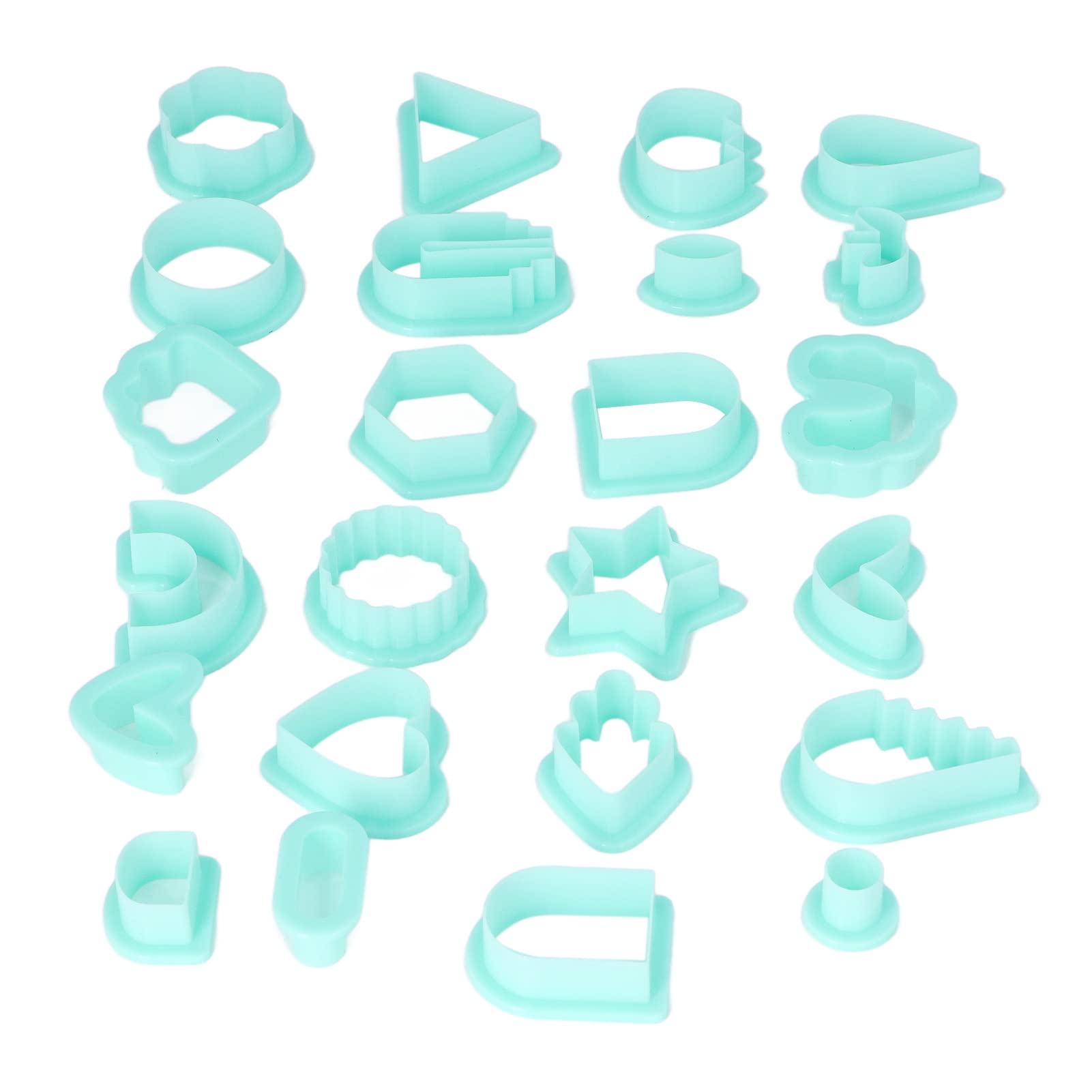 Yayatty 312 stuks polymeer klei snijders set, 24 vormen klei
